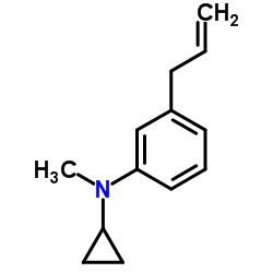 3-Allyl-N-cyclopropyl-N-methylaniline结构式