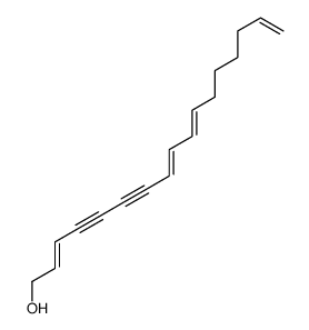 heptadeca-2,8,10,16-tetraen-4,6-diyn-1-ol Structure