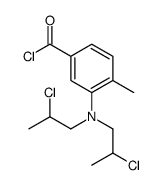 3-[bis(2-chloropropyl)amino]-4-methylbenzoyl chloride结构式