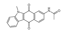 8-acetamido-5-methylbenzocarbazole-6,11(5H)-dione结构式