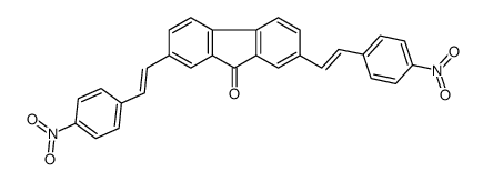 2,7-bis[2-(4-nitrophenyl)ethenyl]fluoren-9-one Structure