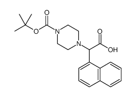 4-[CARBOXY-(2-CHLORO-PHENYL)-METHYL]-PIPERAZINE-1-CARBOXYLICACIDTERT-BUTYLESTERHYDROCHLORIDE picture