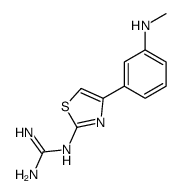 2-[4-[3-(methylamino)phenyl]-1,3-thiazol-2-yl]guanidine结构式