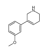 5-(3-methoxyphenyl)-1,2,3,6-tetrahydropyridine Structure