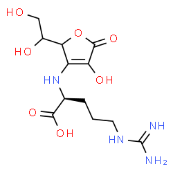 Arginine,N2-[2-carboxy-2-hydroxy-1-(1,2,3-trihydroxypropyl)vinyl]-,-gamma--lactone (7CI) Structure