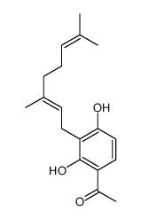 1-[3-(3,7-dimethylocta-2,6-dienyl)-2,4-dihydroxyphenyl]ethanone结构式