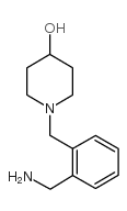 1-(2-氨基甲基苄基)-4-哌啶醇结构式
