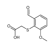 2-(2-formyl-6-methoxyphenyl)sulfanylacetic acid结构式