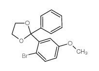 2-BROMO-5-METHOXYBENZOPHENONE ETHYLENE KETAL structure