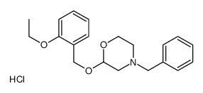 4-benzyl-2-[(2-ethoxyphenyl)methoxy]morpholine,hydrochloride Structure