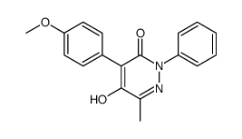 5-hydroxy-4-(4-methoxyphenyl)-6-methyl-2-phenylpyridazin-3-one Structure