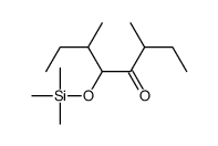 3,6-dimethyl-5-trimethylsilyloxyoctan-4-one Structure