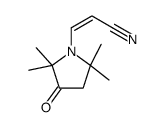 3-(2,2,5,5-tetramethyl-3-oxopyrrolidin-1-yl)prop-2-enenitrile结构式