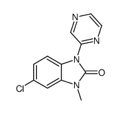 5-Chloro-3-methyl-1-pyrazin-2-yl-1,3-dihydro-benzoimidazol-2-one结构式