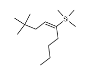 ((E)-1-Butyl-4,4-dimethyl-pent-1-enyl)-trimethyl-silane Structure