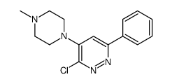 3-chloro-4-(4-methylpiperazin-1-yl)-6-phenylpyridazine结构式