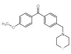 4-METHOXY-4'-THIOMORPHOLINOMETHYL BENZOPHENONE结构式