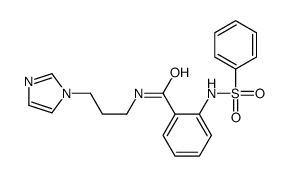 2-(benzenesulfonamido)-N-(3-imidazol-1-ylpropyl)benzamide Structure