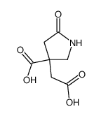 3-(carboxymethyl)-5-oxopyrrolidine-3-carboxylic acid结构式