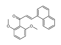 1-(2,6-dimethoxyphenyl)-3-naphthalen-1-ylprop-2-en-1-one结构式