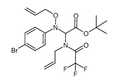 tert-butyl [(allyl)(trifluoroacetyl)amino(allyloxy)][(4-bromophenyl)amino]acetate Structure