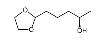 1,3-Dioxolane-2-butanol, α-methyl-, (αR) Structure