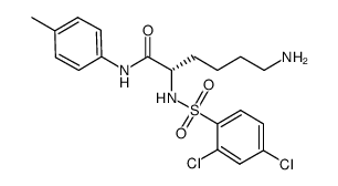 (s)-6-amino-2-(2,4-dichloro-benzenesulfonylamino)-hexanoic acid p-tolylamide结构式