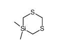 5,5-dimethyl-1,3,5-dithiasilinane Structure