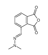 3-dimethylhydrazonophthalic anhydride Structure