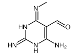 2,4-diamino-6-(methylamino)pyrimidine-5-carbaldehyde结构式