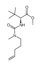 methyl 3-methyl-N-((methyl(pent-4-en-1-yl)amino)carbonyl)-L-valinate结构式