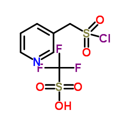 Trifluoromethanesulfonic acid-3-pyridinylmethanesulfonyl chloride (1:1) Structure