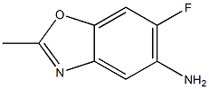 6-fluoro-2-methyl-5-benzoxazolamine结构式