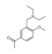 1-[3-(diethylaminomethyl)-4-methoxyphenyl]ethanone Structure