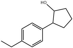 2-(4-ethylphenyl)cyclopentan-1-ol structure