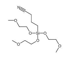 4-[tris(2-methoxyethoxy)silyl]butyronitrile结构式