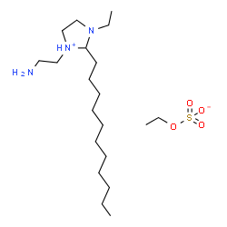 1-(2-aminoethyl)-3-ethyl-4,5-dihydro-2-undecyl-1H-imidazolium ethyl sulphate structure