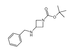 3-(苄基氨基)氮杂丁烷-1-羧酸叔丁酯结构式