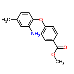Methyl 4-(2-amino-4-methylphenoxy)benzoate结构式