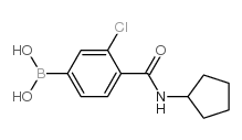 (3-CHLORO-4-(CYCLOPENTYLCARBAMOYL)PHENYL)BORONIC ACID structure