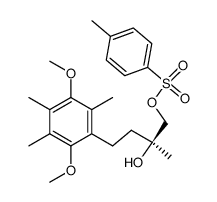 (S)-4-(2,5-Dimethoxy-3,4,6-trimethylphenyl)-2-methyl-1-(4-tolylsulfonyloxy)butan-2-ol Structure