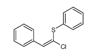 (E)-(1-chloro-2-phenylvinyl)(phenyl)sulfane结构式