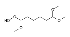 1-hydroperoxy-1,6,6-trimethoxyhexane Structure
