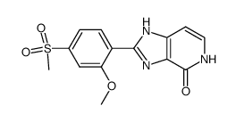 2-(2-Methoxy-4-methylsulfonyl-phenyl)-5H-imidazo[4,5-c]-pyridin-4-one Structure