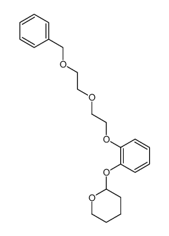 2-(5-(Benzyloxy)-3-oxapentyloxy)phenol-(tetrahydro-2-pyranylether)结构式
