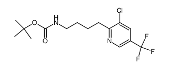 tert-butyl {4-[3-chloro-5-(trifluoromethyl)pyridin-2-yl]butyl}carbamate结构式