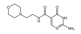 2-amino-6-oxo-1,6-dihydro-pyrimidine-5-carboxylic acid-(2-morpholino-ethylamide)结构式