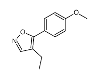 4-ethyl-5-(4-methoxy-phenyl)-isoxazole结构式