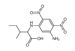 N-<2,4-Dinitro-5-aminophenyl>-D,L-isoleucin Structure