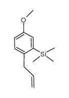 2-allyl-5-methoxyphenyltrimethylsilane结构式